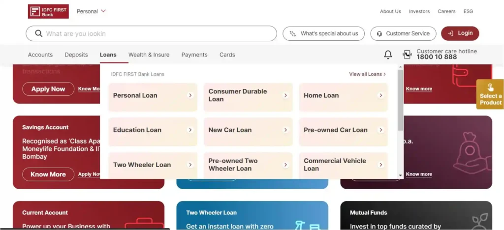 IDFC First Bank Personal Loan